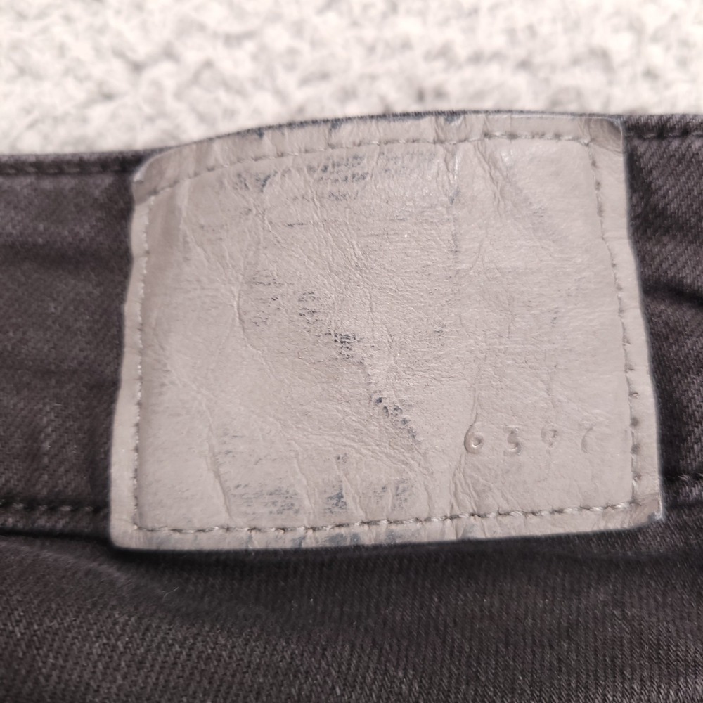6397 Jeans Womens 27 Faded Black Mini Skinny Relaxed Fit‎ Denim NP042 Italy - Picture 4 of 15